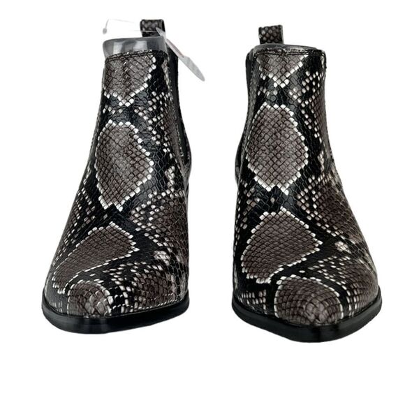 New Blondo Emelia Brown Snake Leather Waterproof Chelsea Ankle Boots 6 US /EU 36 - Picture 7 of 11